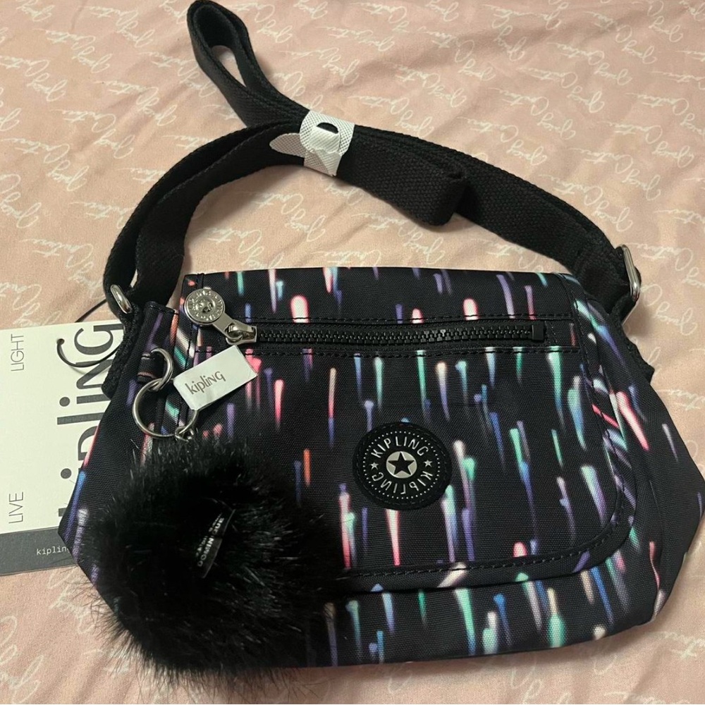 kipling multi-coloured crossbody bag/fanny pack